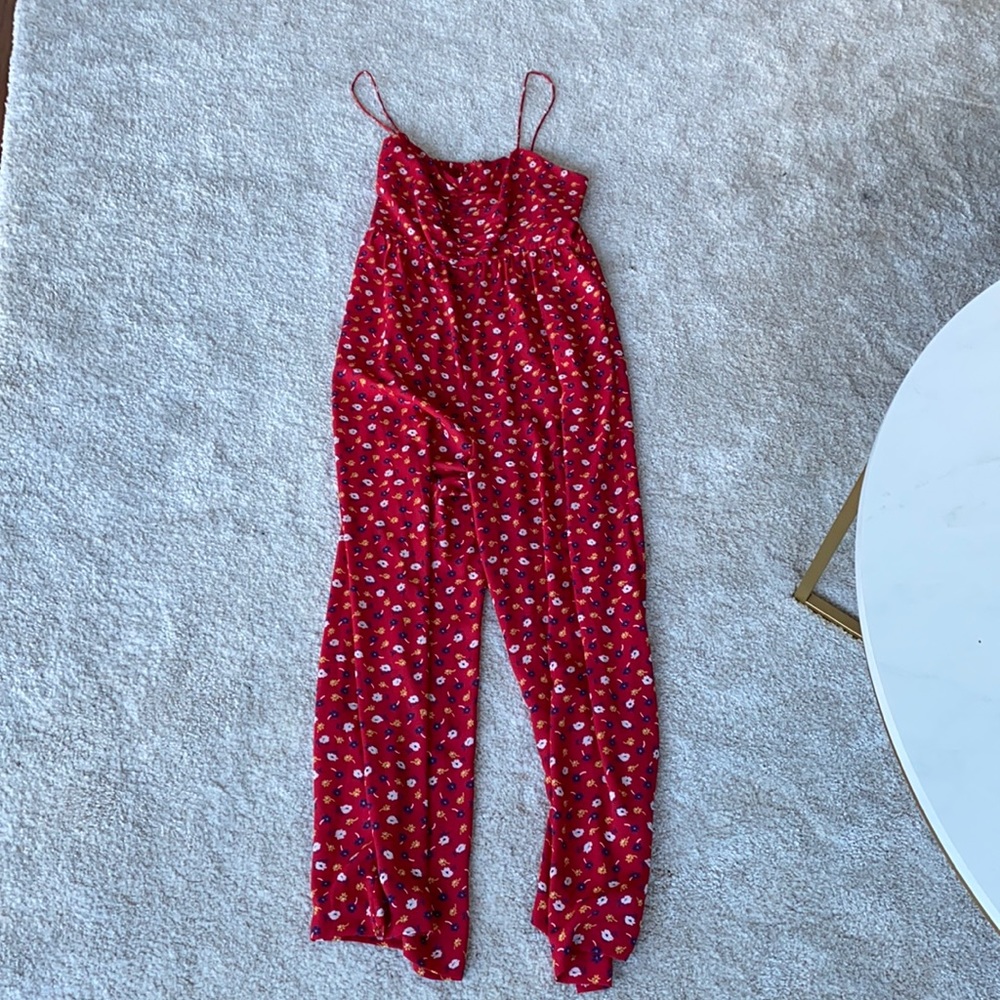 Madewell Red Jumpsuit Size 4. Worn Once